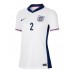 Camiseta Inglaterra Kyle Walker #2 Primera Equipación Replica Eurocopa 2024 para mujer mangas cortas